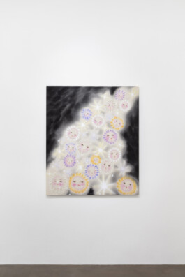 Olga Krykun,   STARDUST FOR TOMORROW, 110 X 130 CM, ACRYLICS AND PASTEL ON CANVAS, 2026 