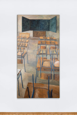 Vasil Artamonov, CLASS, 200 X 100 CM, OIL ON PRIMED COTTON CANVAS, 2023 