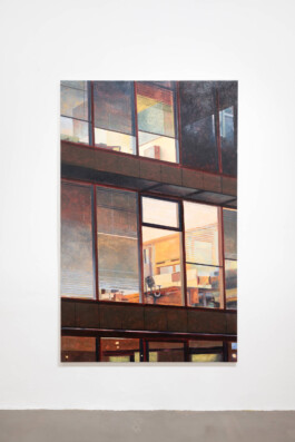 Vasil Artamonov, Monstera, oil on canvas, 2025, solo, show, Clauda, Prague, Art, Contemporary, photo by Lukas Havlena