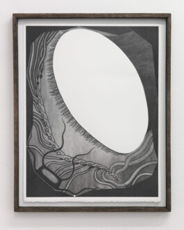 Julie Danhelova, LASHES, 51 X 66 CM, GRAPHITE ON PAPER, 2023, PHOTO AUTHOR'S ARCHIVE