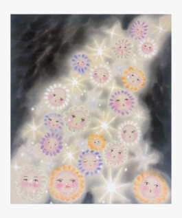 Olga Krykun, 02_Olga_Krykun_Stardust_for_Tomorrow_110x130_Acrylics_Pastel_Canvas_2026